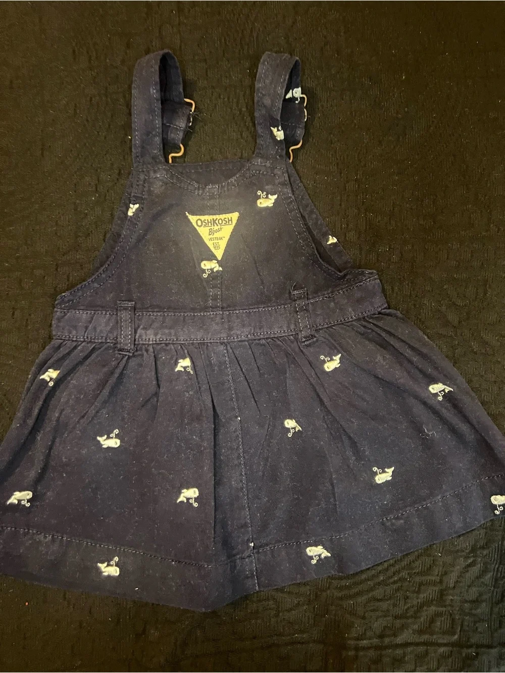 Bundle (2) OshKosh B'gosh Toddler Girls Overalls  Shorts and Dress Set